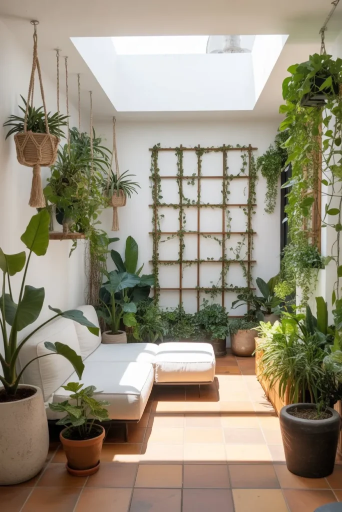 Urban Jungle Sunroom Transition