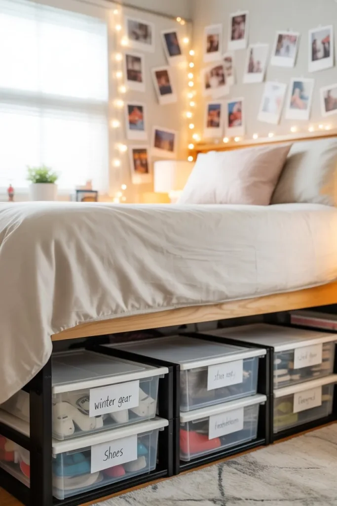 Use Bed Risers for Extra Hidden Height