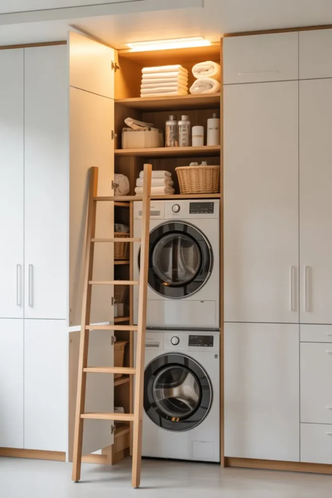 15 Laundry Room Ideas for Small Spaces That Work Smart Vertical Storage Laundry Nook