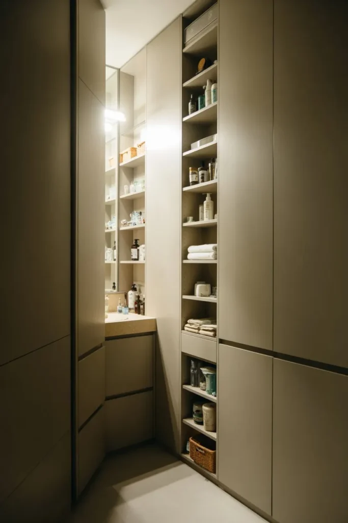 Vertical Storage to Save Floor Space