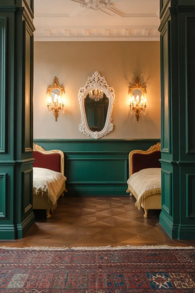 Victorian Emerald and Gold Traditional