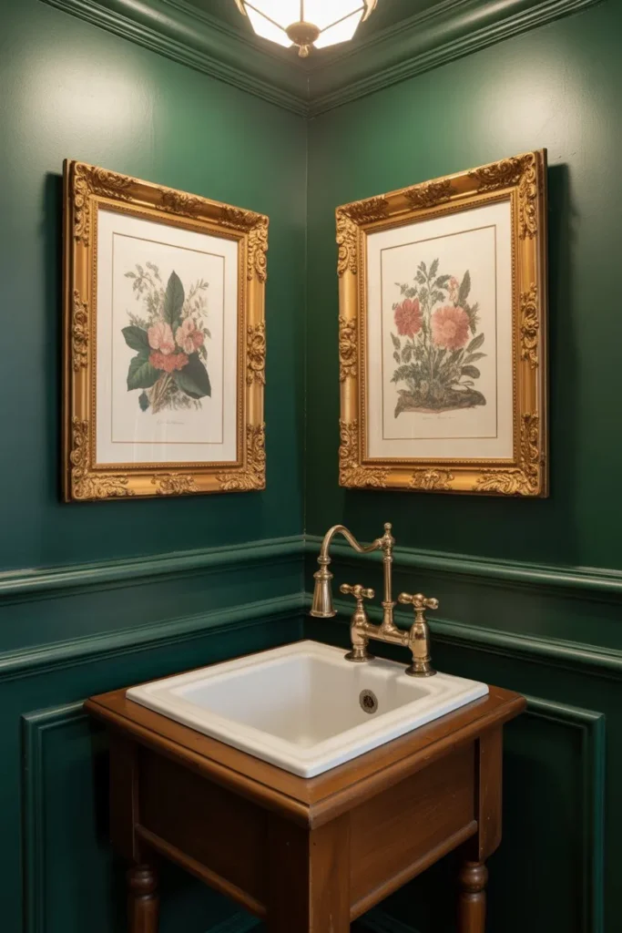 Victorian Floral Utility Corner