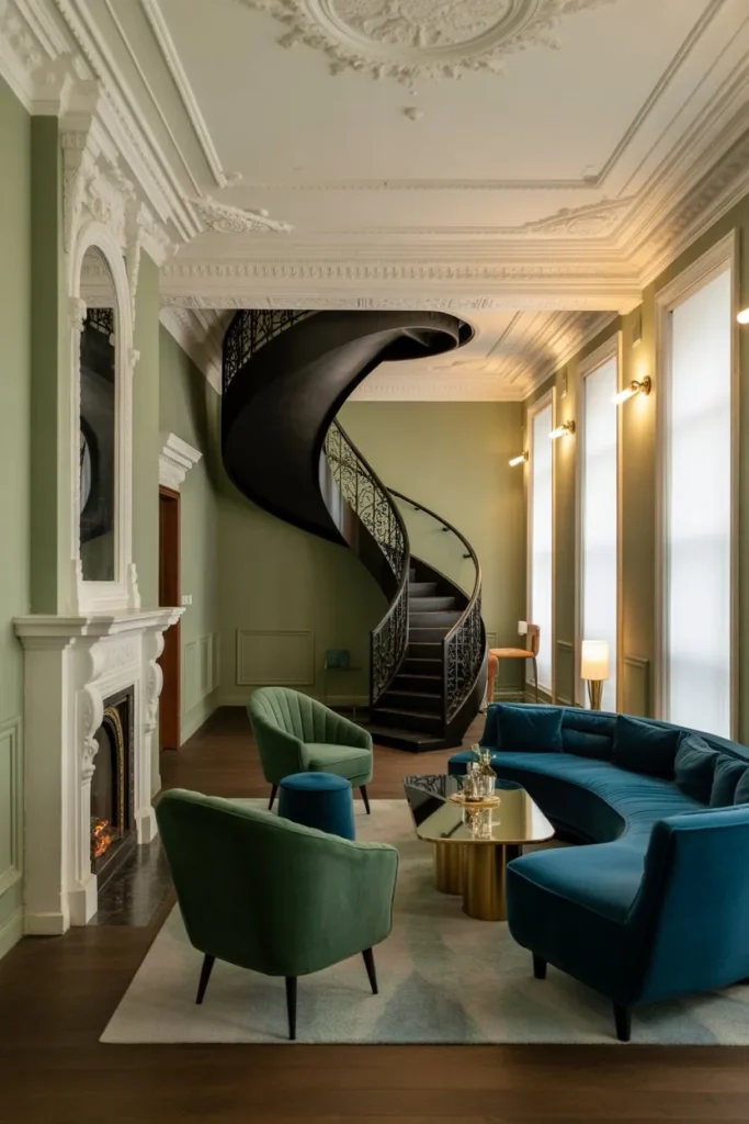 27 Sage Green Living Room Ideas for a Calm Aesthetic Victorian Modern Fusion Lounge