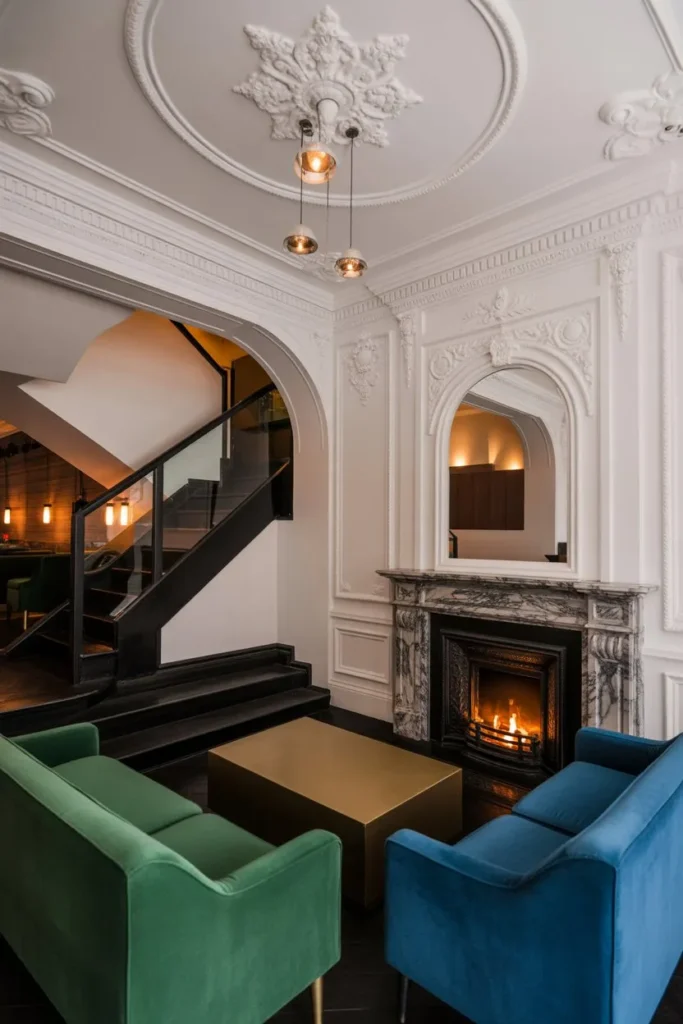 27 Split Level Living Room Ideas for a Modern Flow Victorian Modern Fusion Lounge