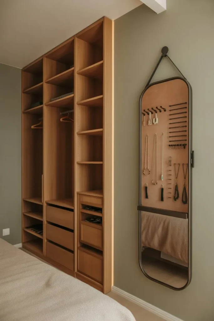 Wall-Mounted Jewelry and Accessory Armoires