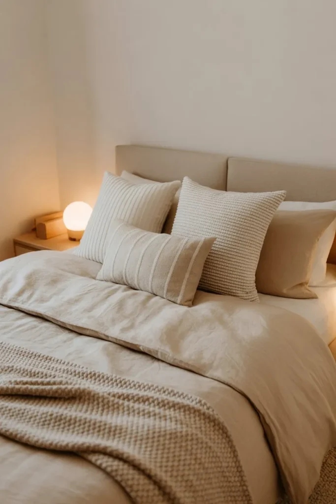 Warm Beige and Cream Layered Comfort