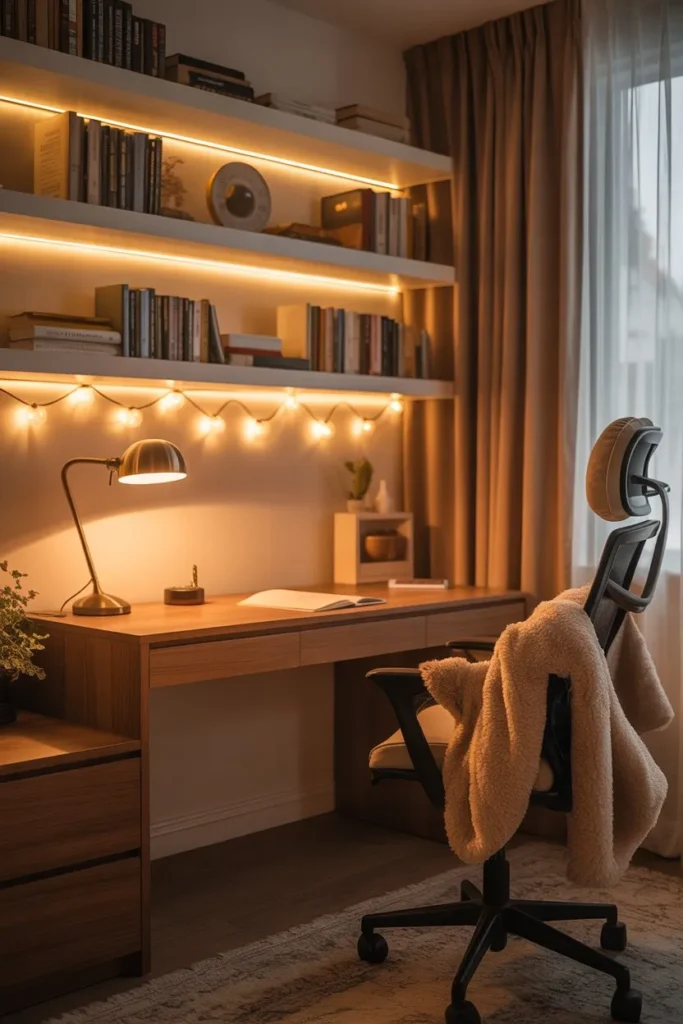 Warm Lighting Aesthetic for Cozy Productivity