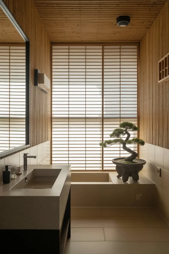 zen Bamboo and Paper Sanctuary