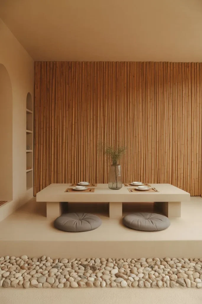 Zen Bamboo and Stone Sanctuary