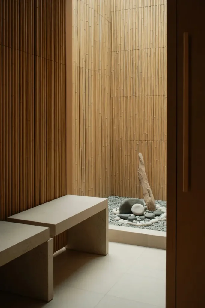 Zen Bamboo and Stone Sanctuary