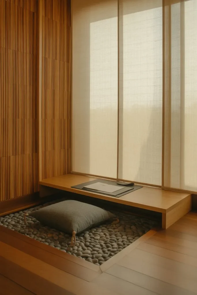 Zen Bamboo and Stone Sanctuary