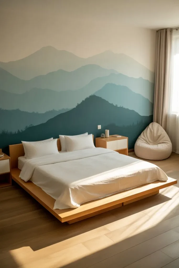 15 Kids Bedroom Ideas for a Fun Creative Space Zen Mountain Range Minimalist Suite