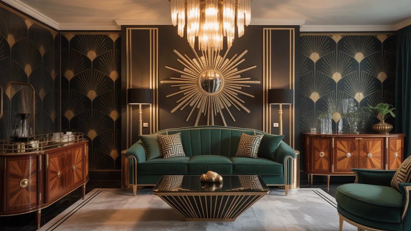 art deco living room