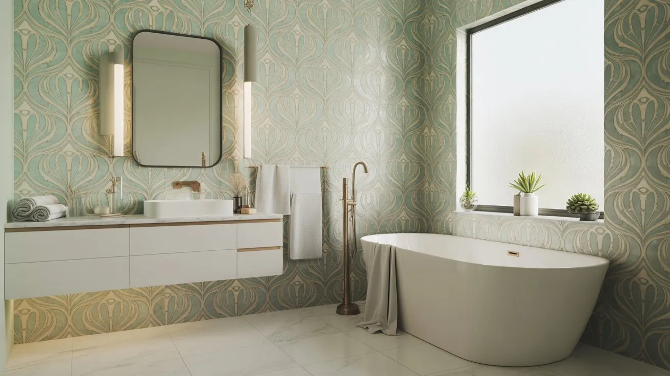bathroom wallpaper