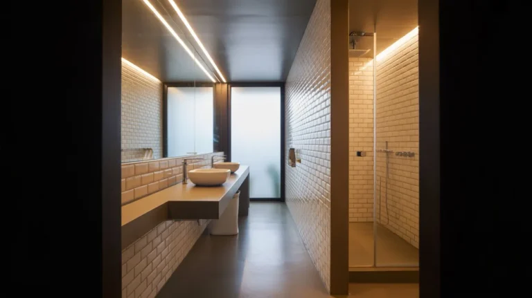 long narrow bathroom layout ideas