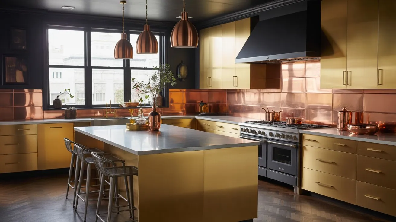 mixed metals kitchen