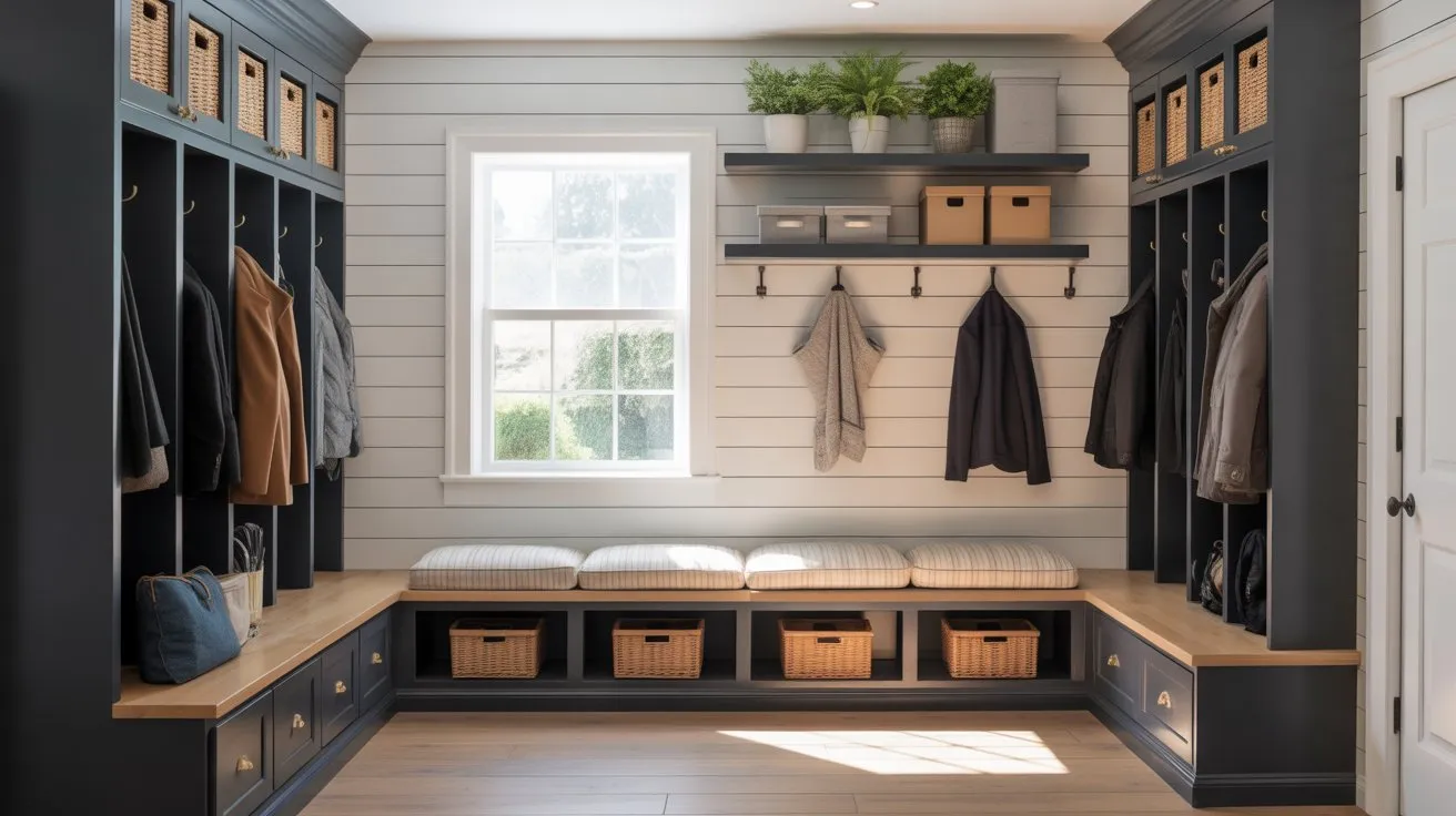 mudroom built in storage ideas