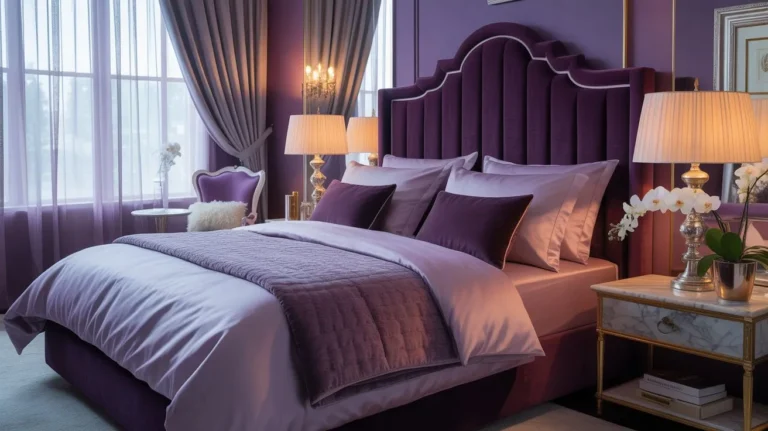 purple bed room ideas