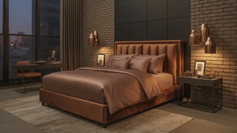 urban bronze bedroom