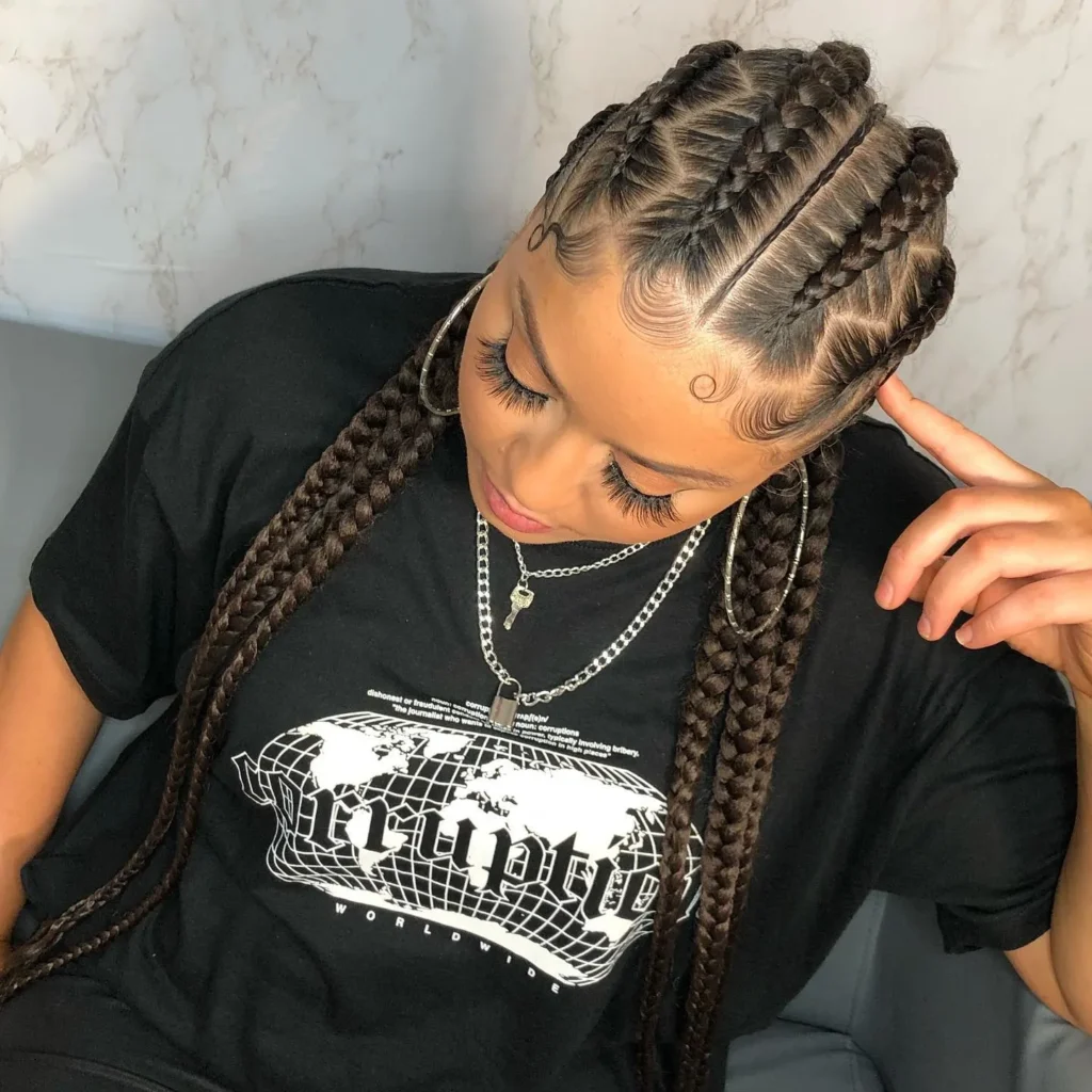 Feed-In Cornrow Braids
