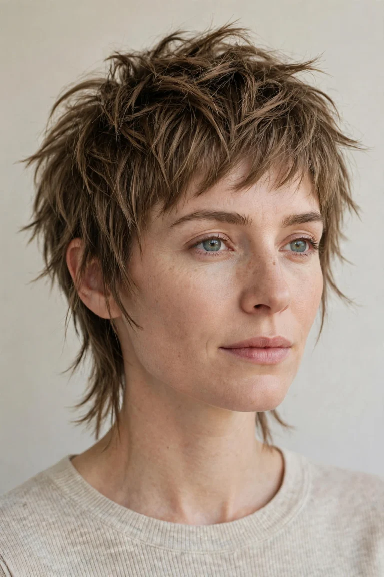 Choppy Textured Pixie Shag