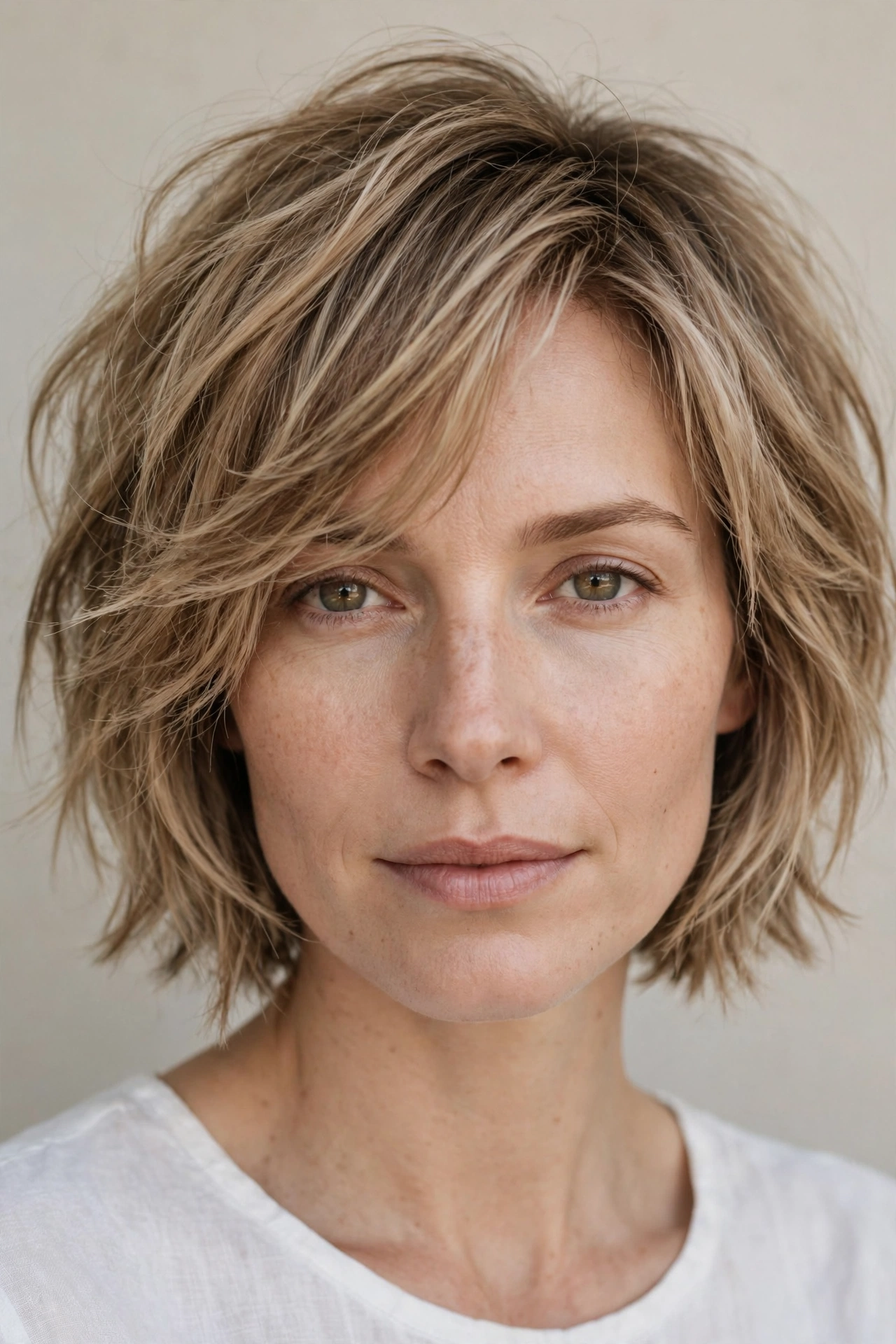 Tousled French Bob Shag