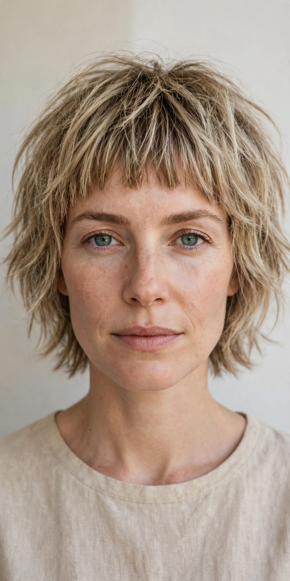 Micro Bangs Shag Crop