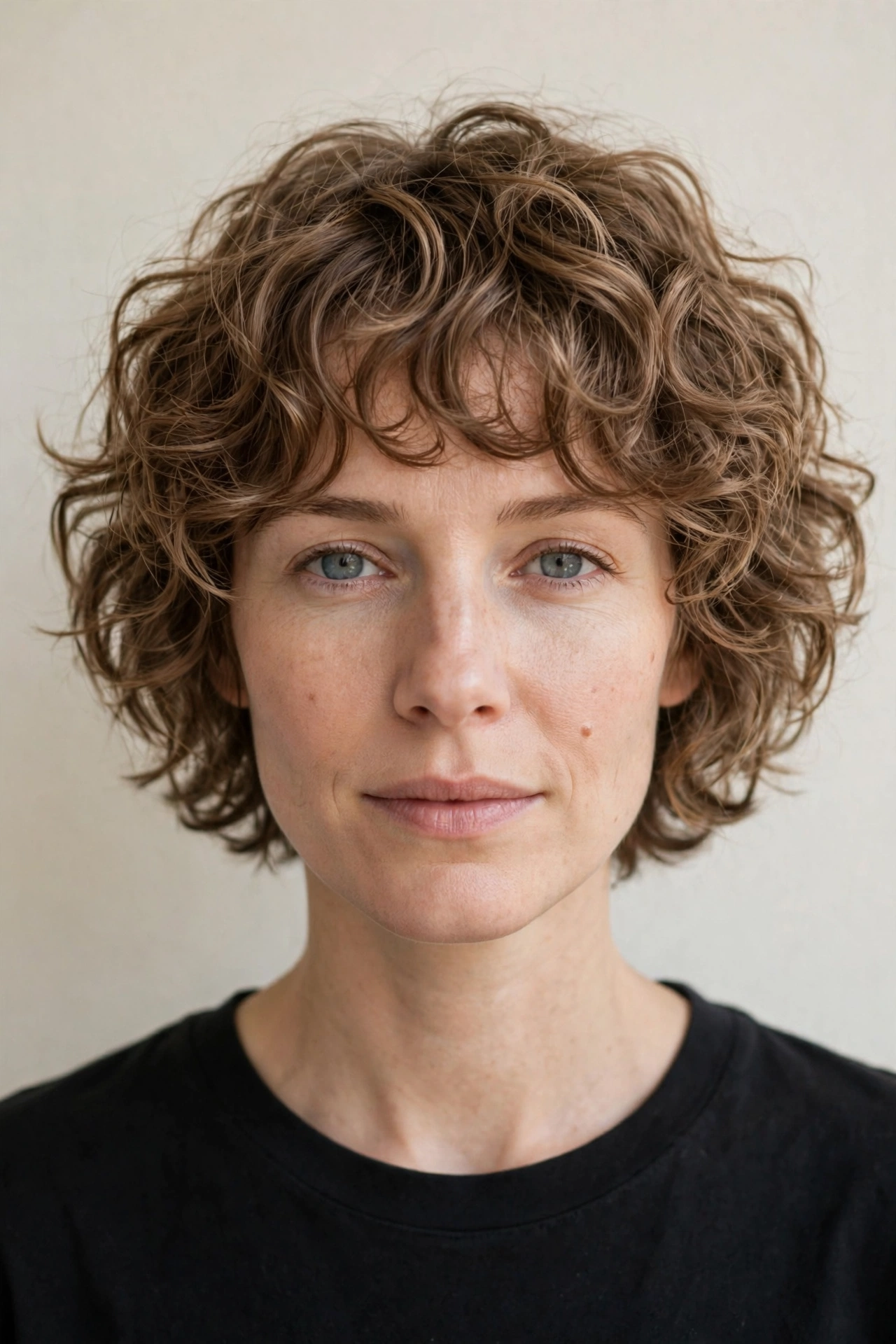 Curly-Textured Short Shag