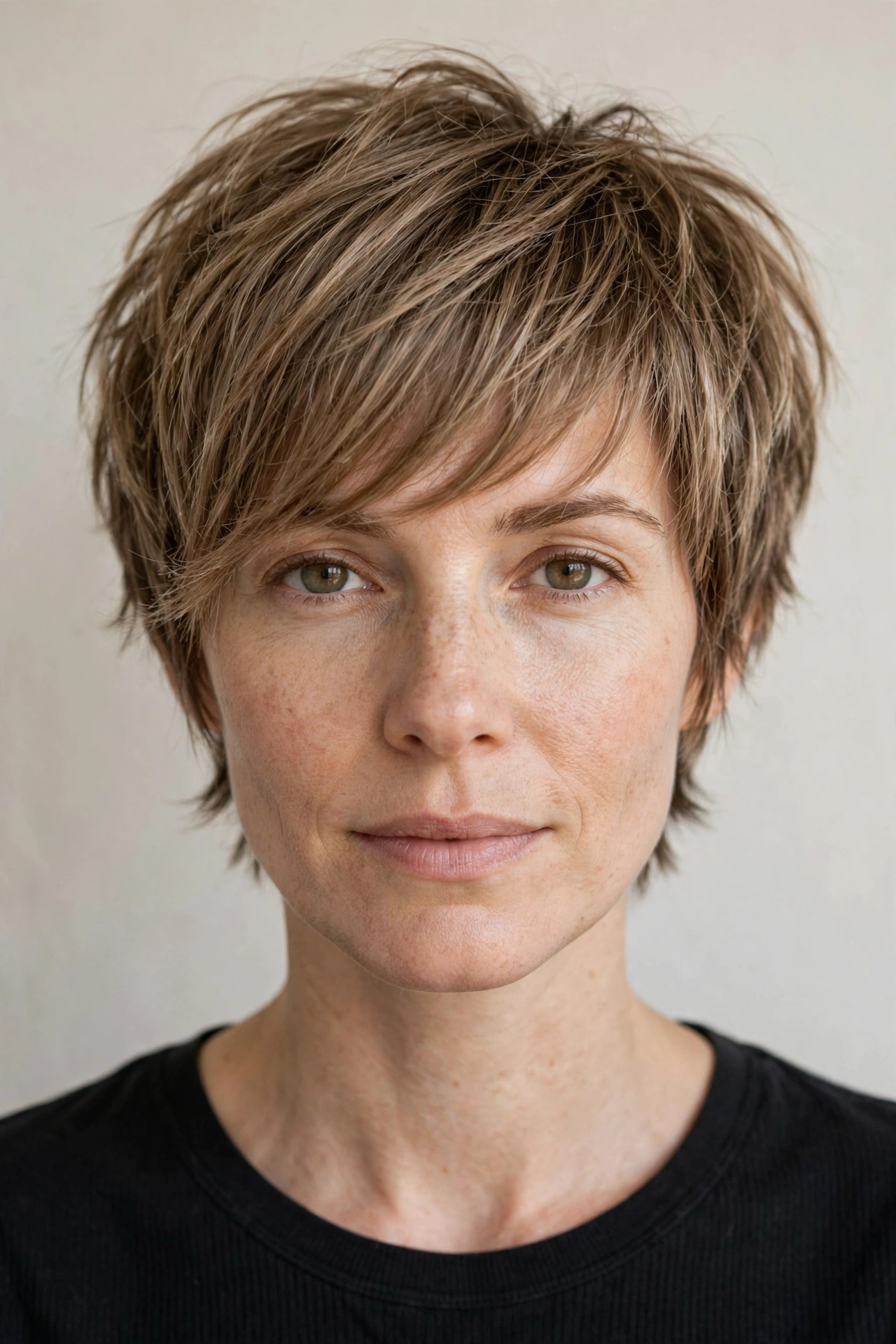Shaggy Pixie with Long Fringe