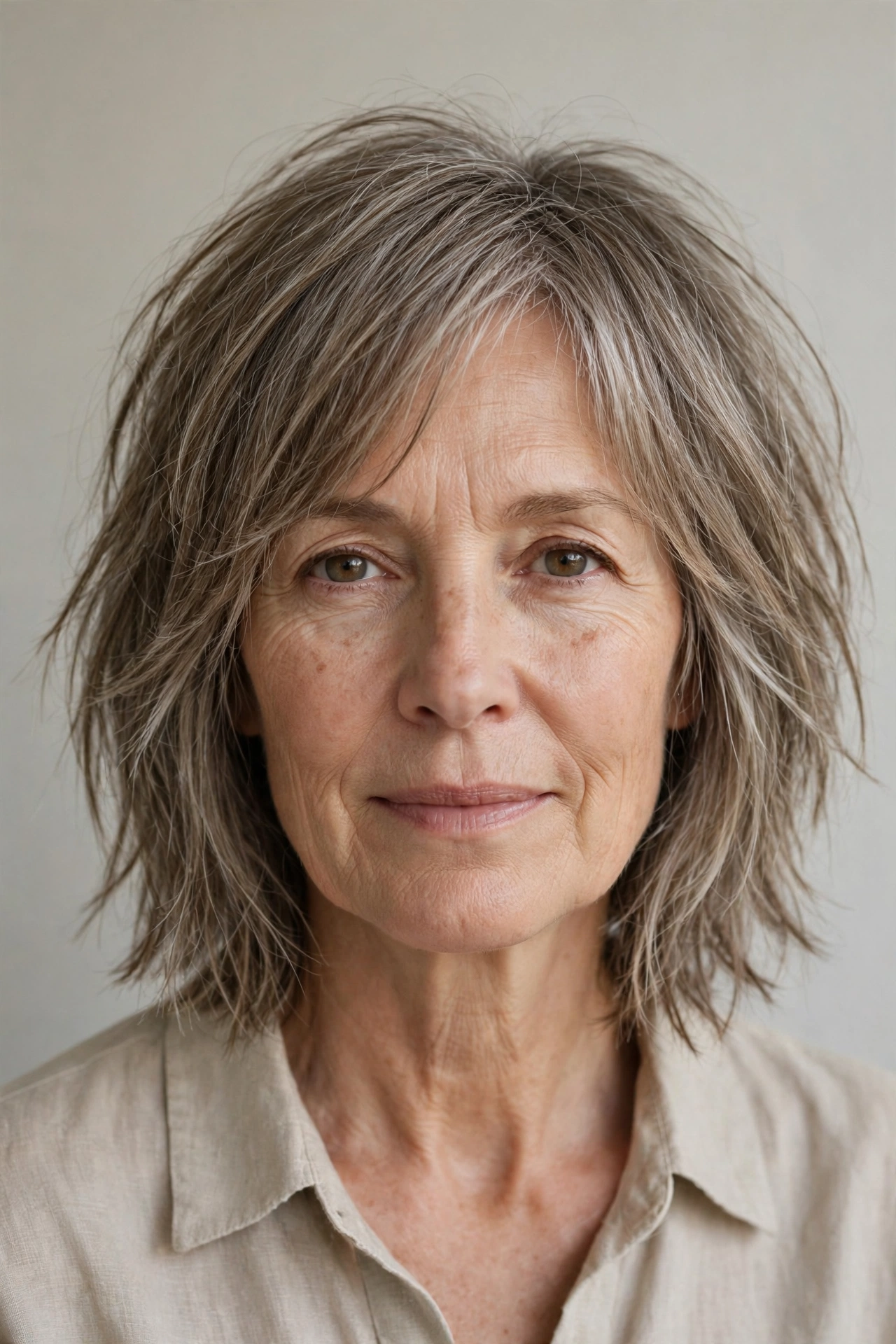 Choppy Lob Shag with Airy Ends