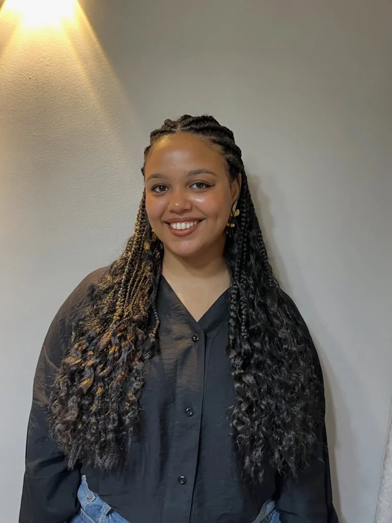 Cornrows With Curly Ends
