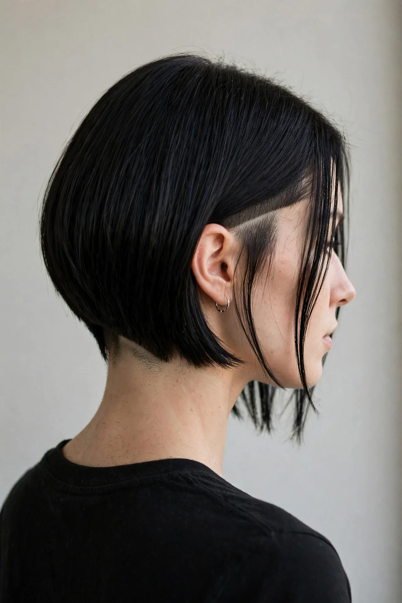 Edgy Bob with a Hidden Undercut