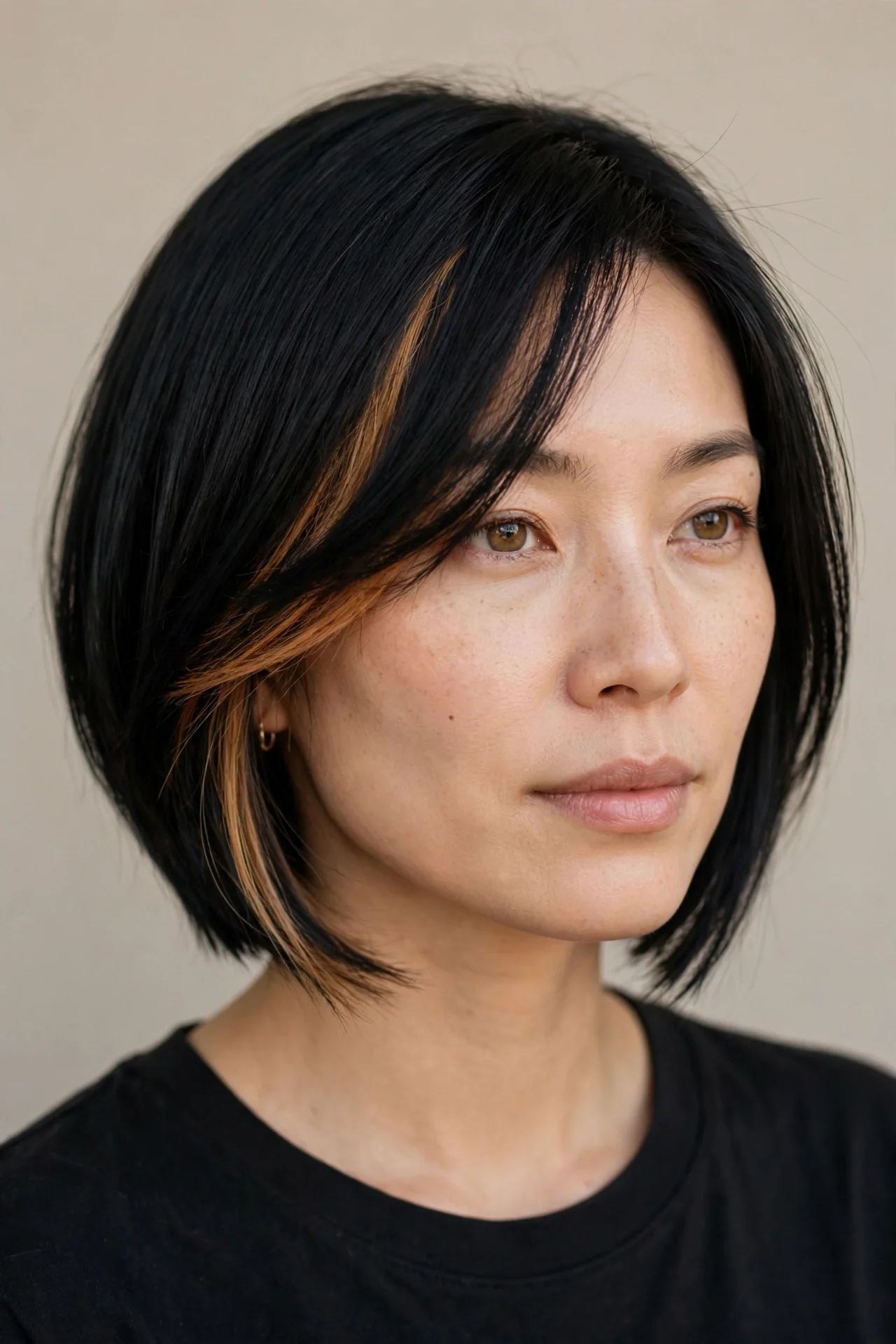 Bob with Peekaboo Highlights