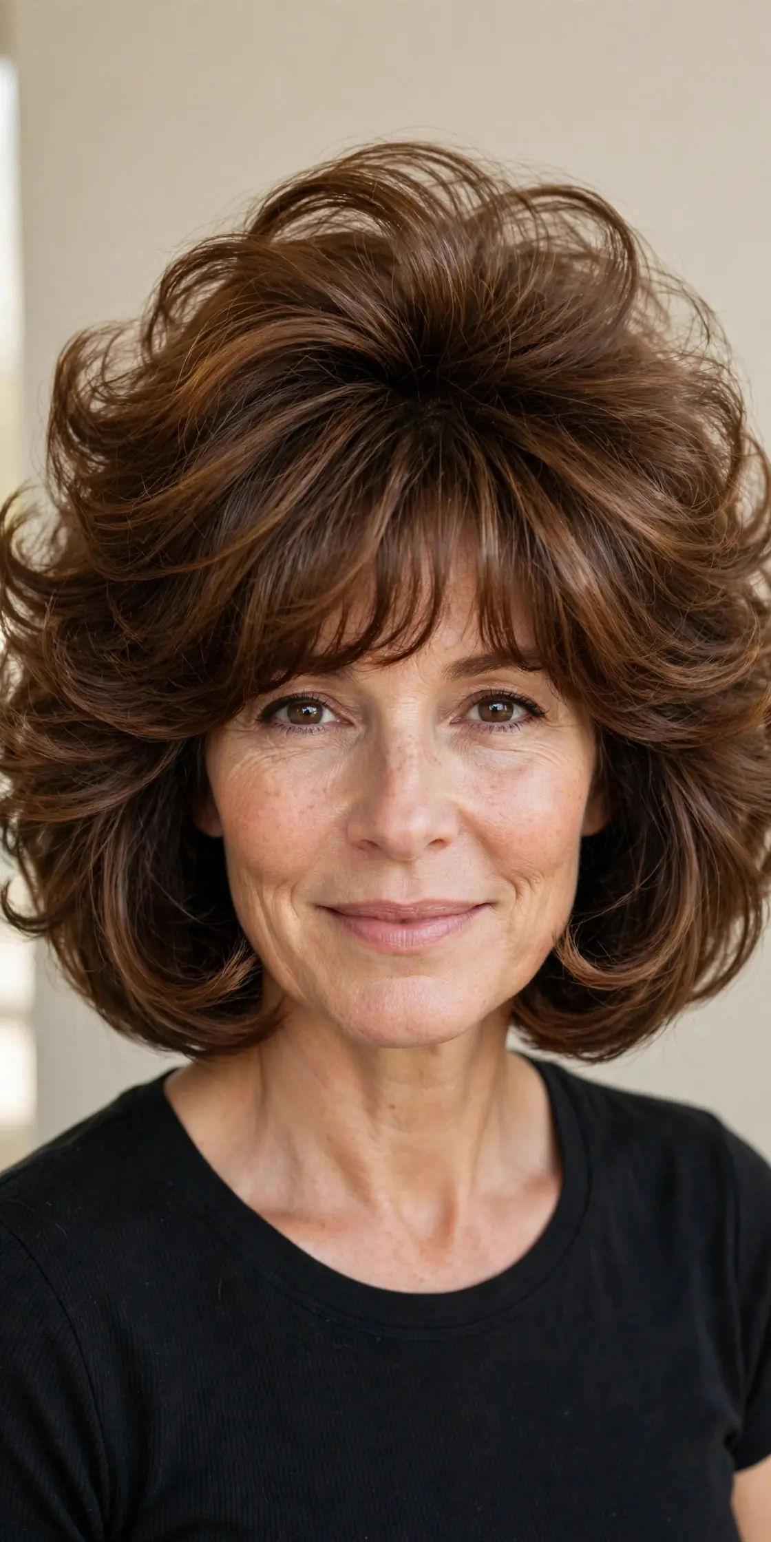 The Voluminous Blowout Bob with Fluffy Bangs