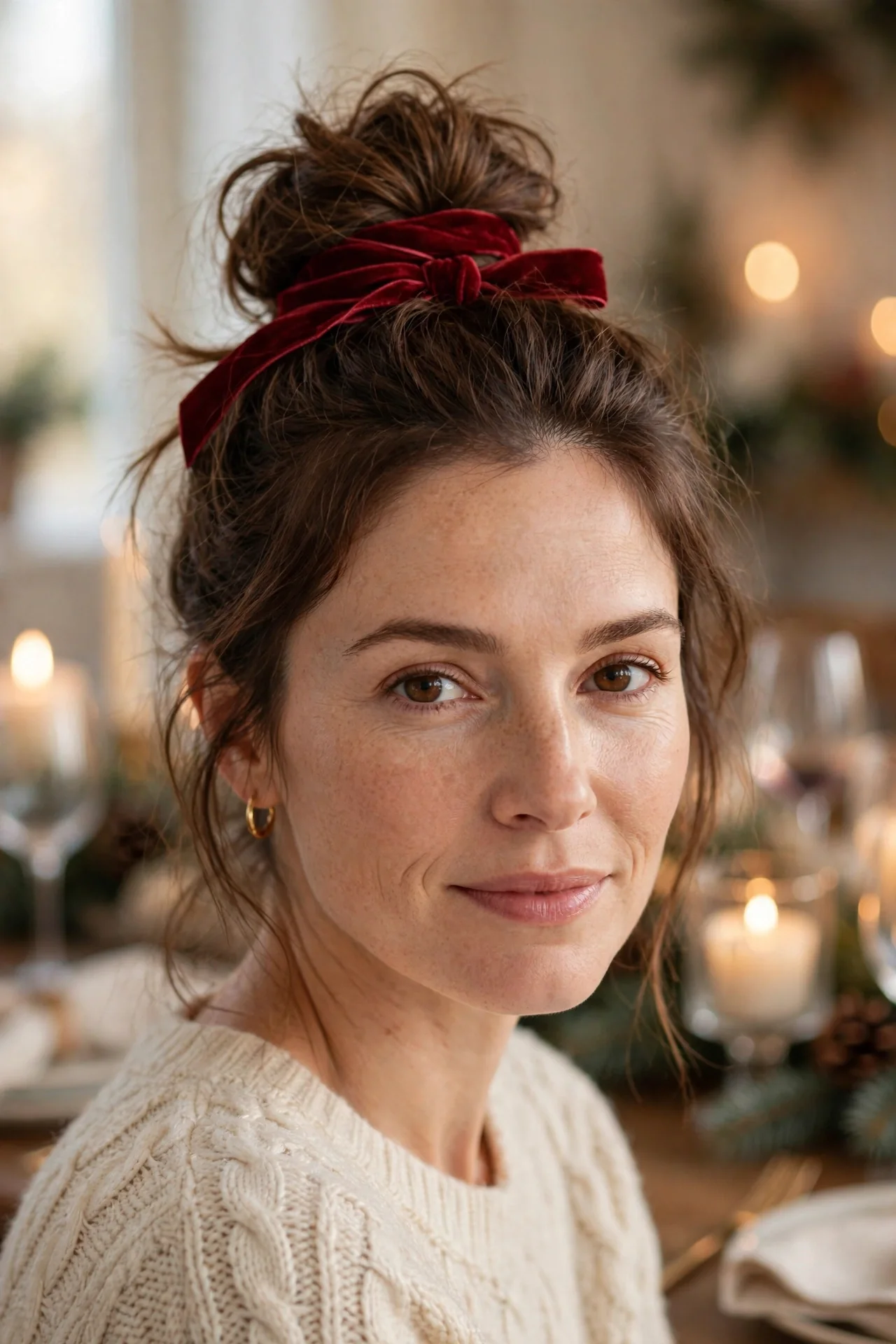 Velvet Ribbon Top Knot