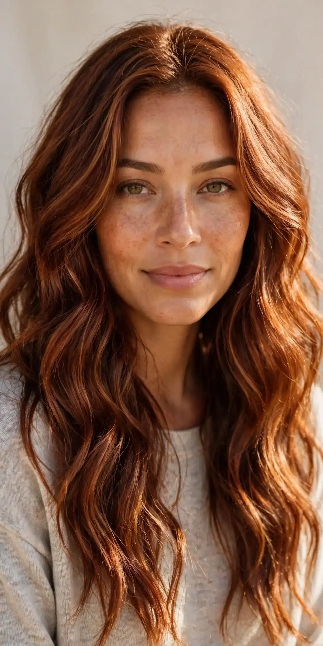 Sun-Kissed Cowboy Copper with Fine Balayage Lights