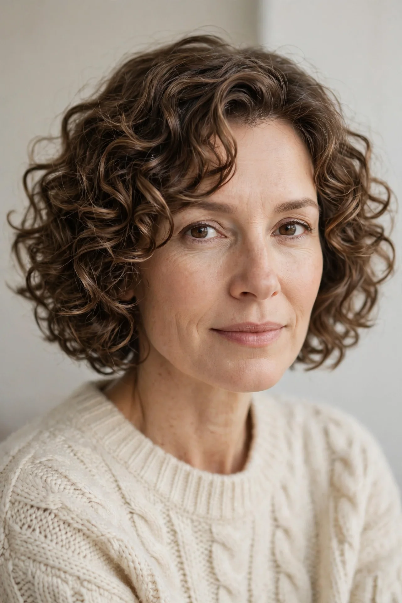 Curly Bob with Winter Moisture Shine