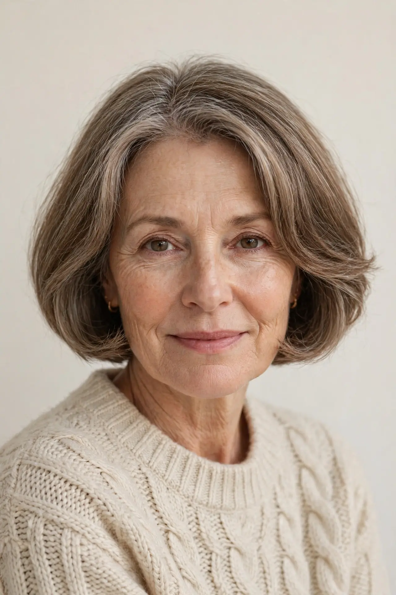 Flipped-End Bob, a Cozy Winter Hairstyle for Fine Hair