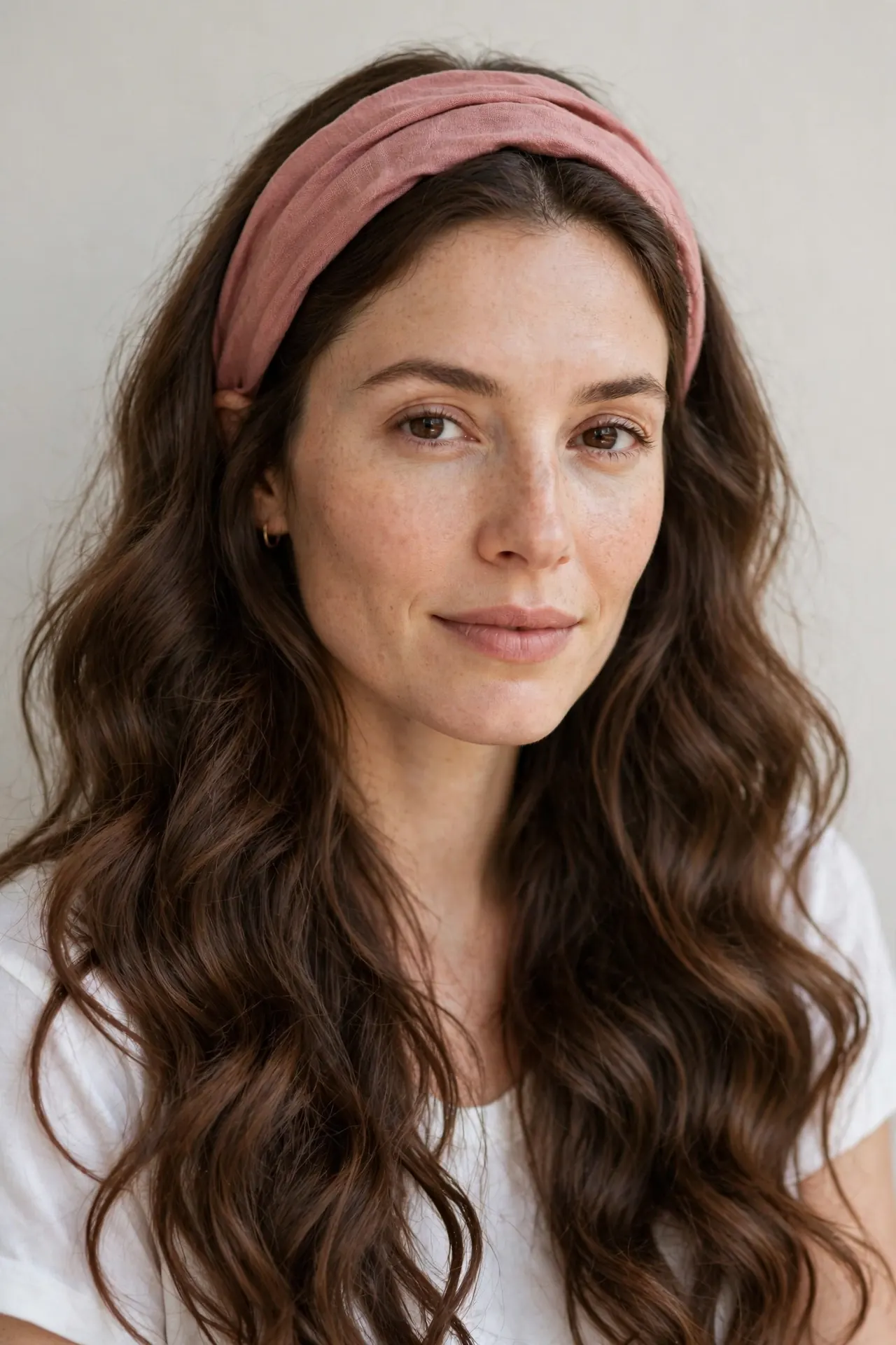 Classic Wide-Fabric Band with Soft Waves