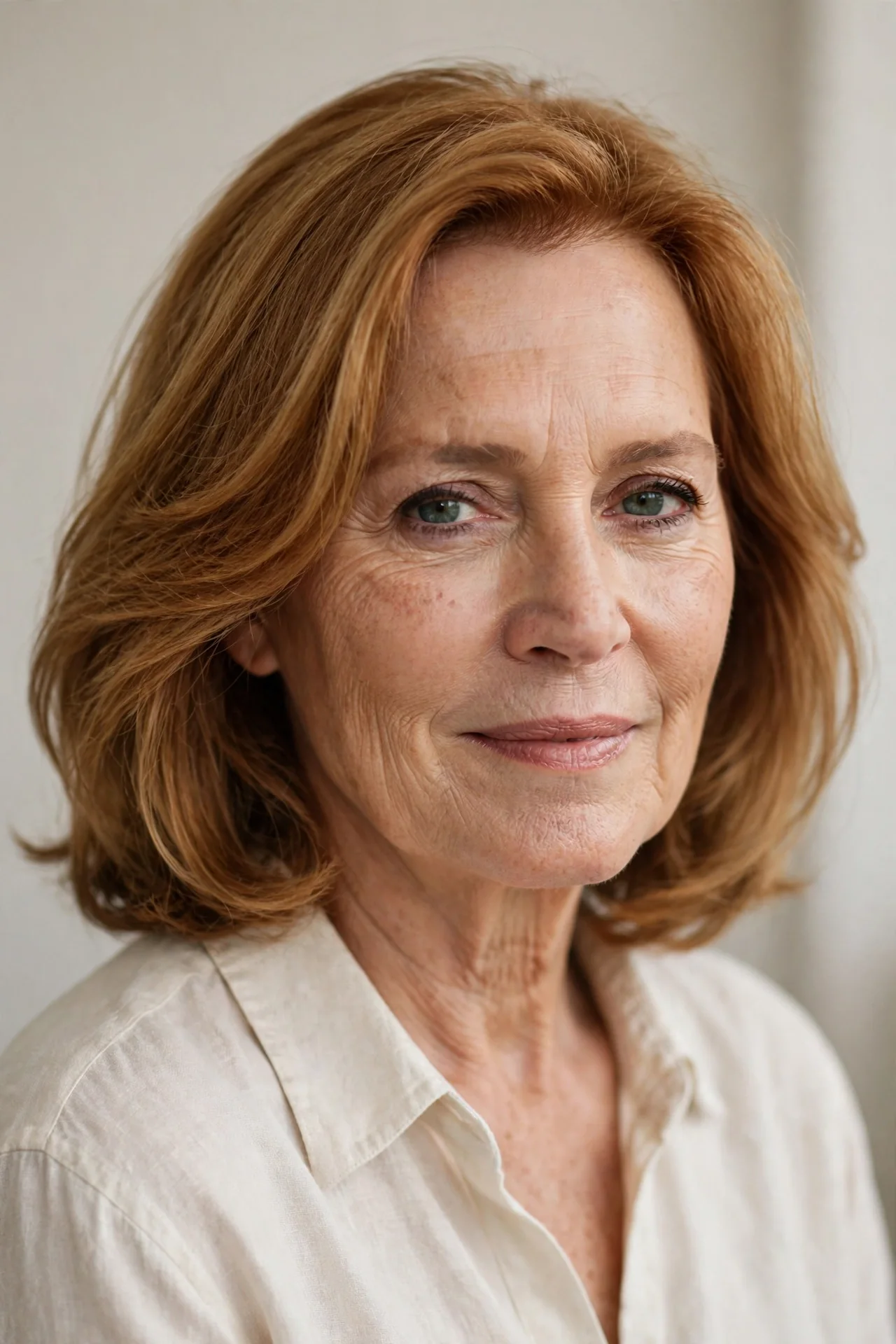 Golden Auburn All-Over: The Classic Fall Hair Shade for Women Over 50