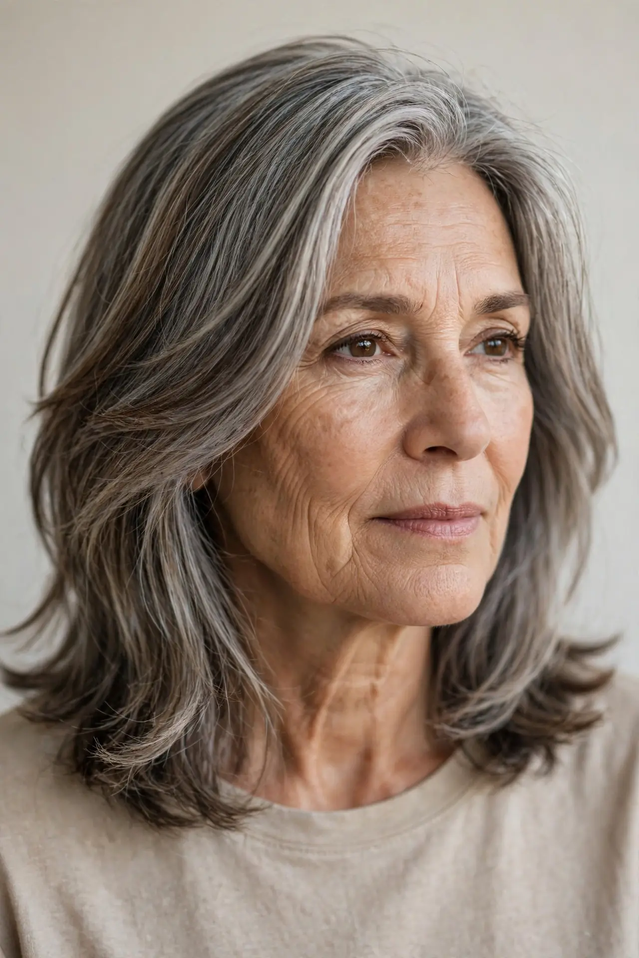 Smoky Mocha Blended with Natural Gray