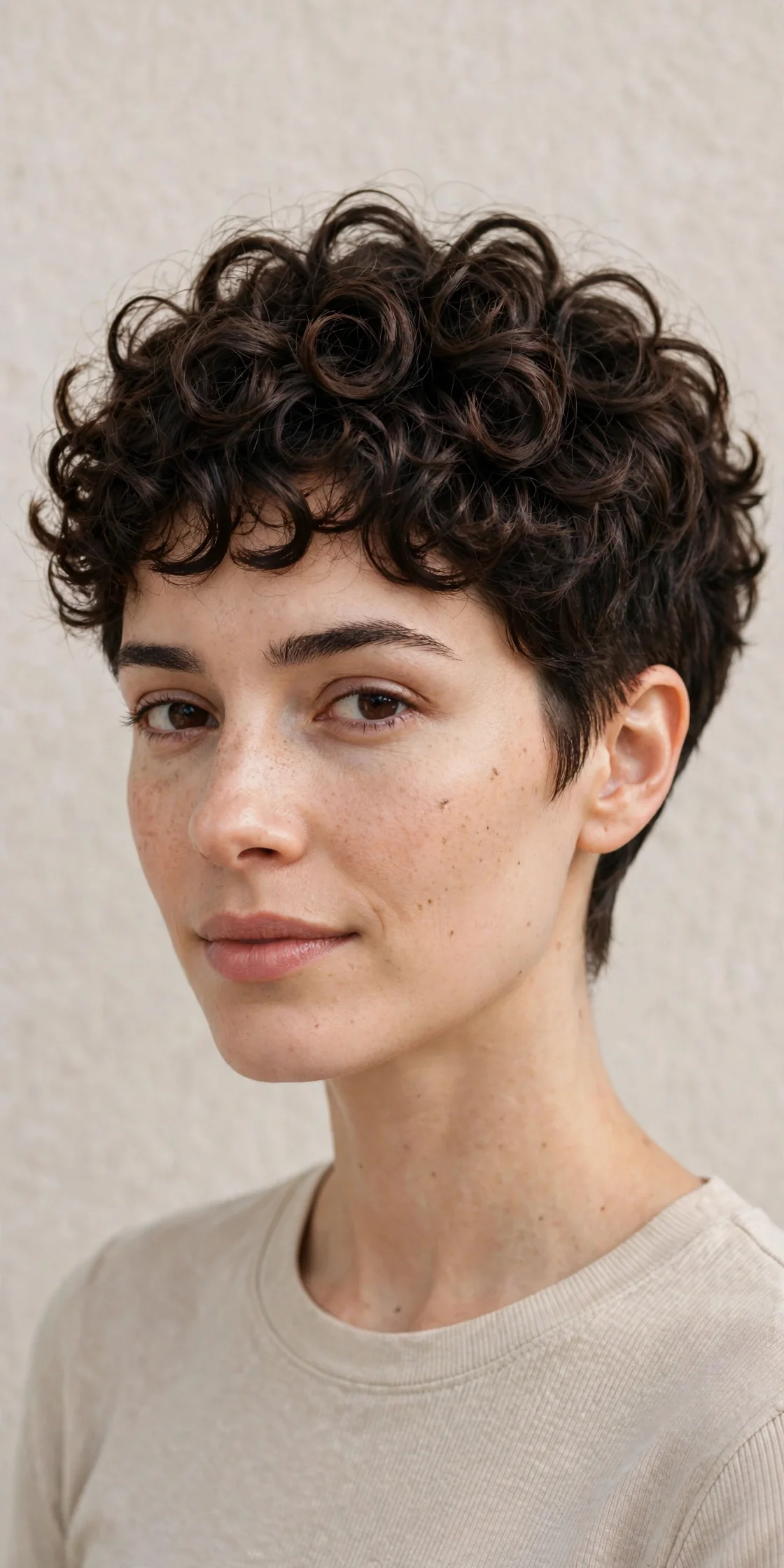 Curly Pixie with Soft Curls