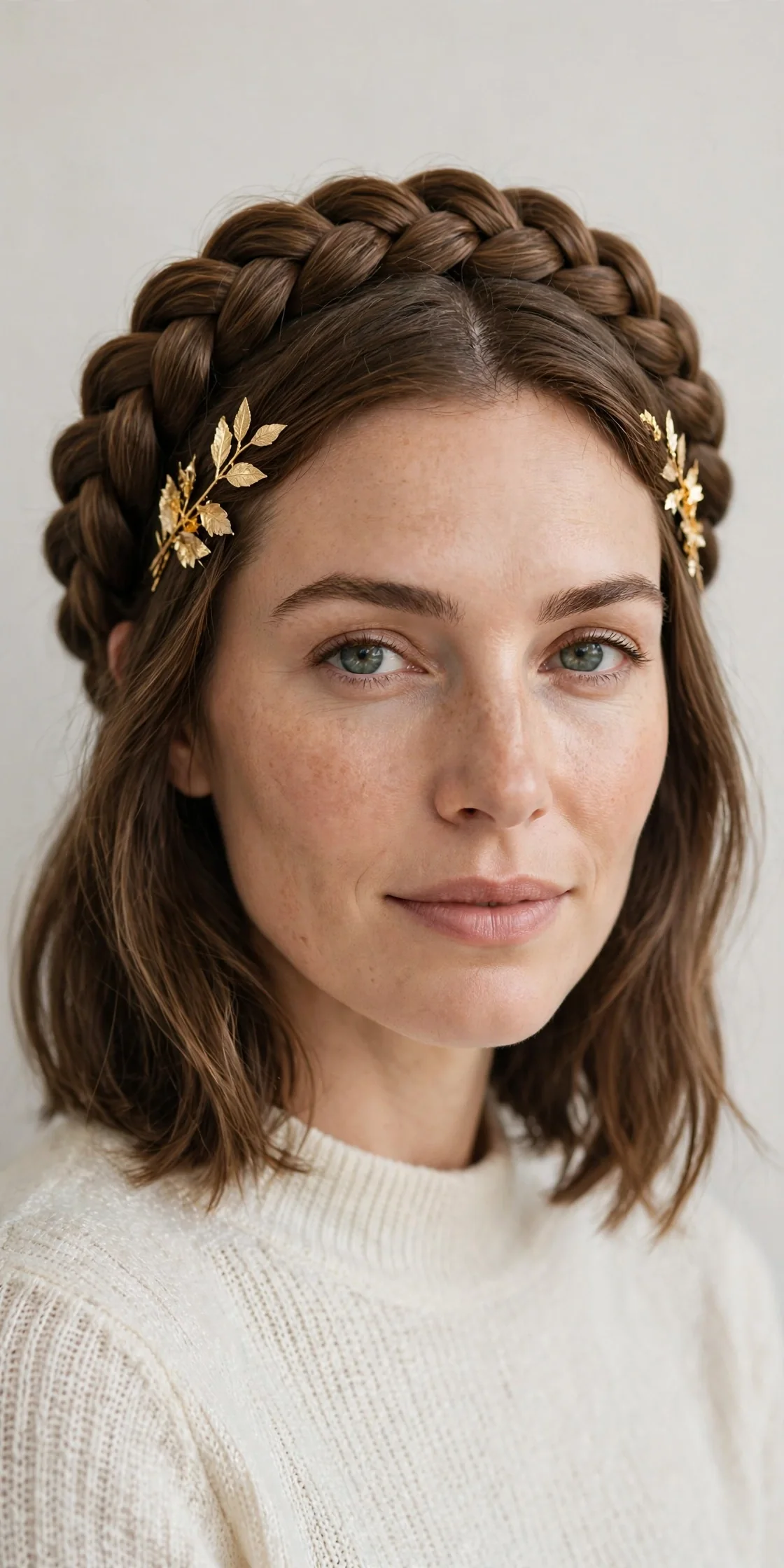 Halo Braid for Shoulder-Length Hair