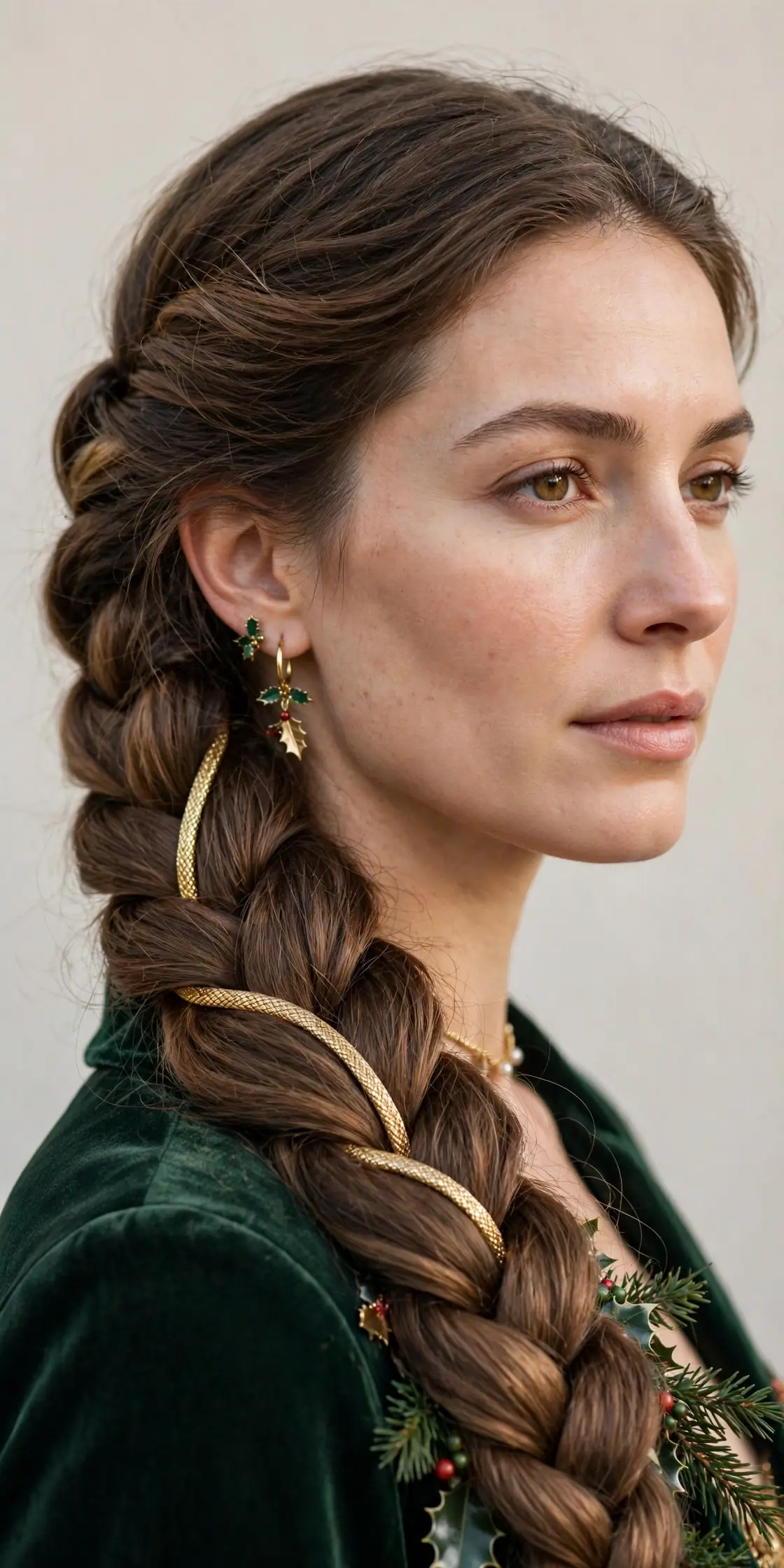 Regal Four-Strand Christmas Braid