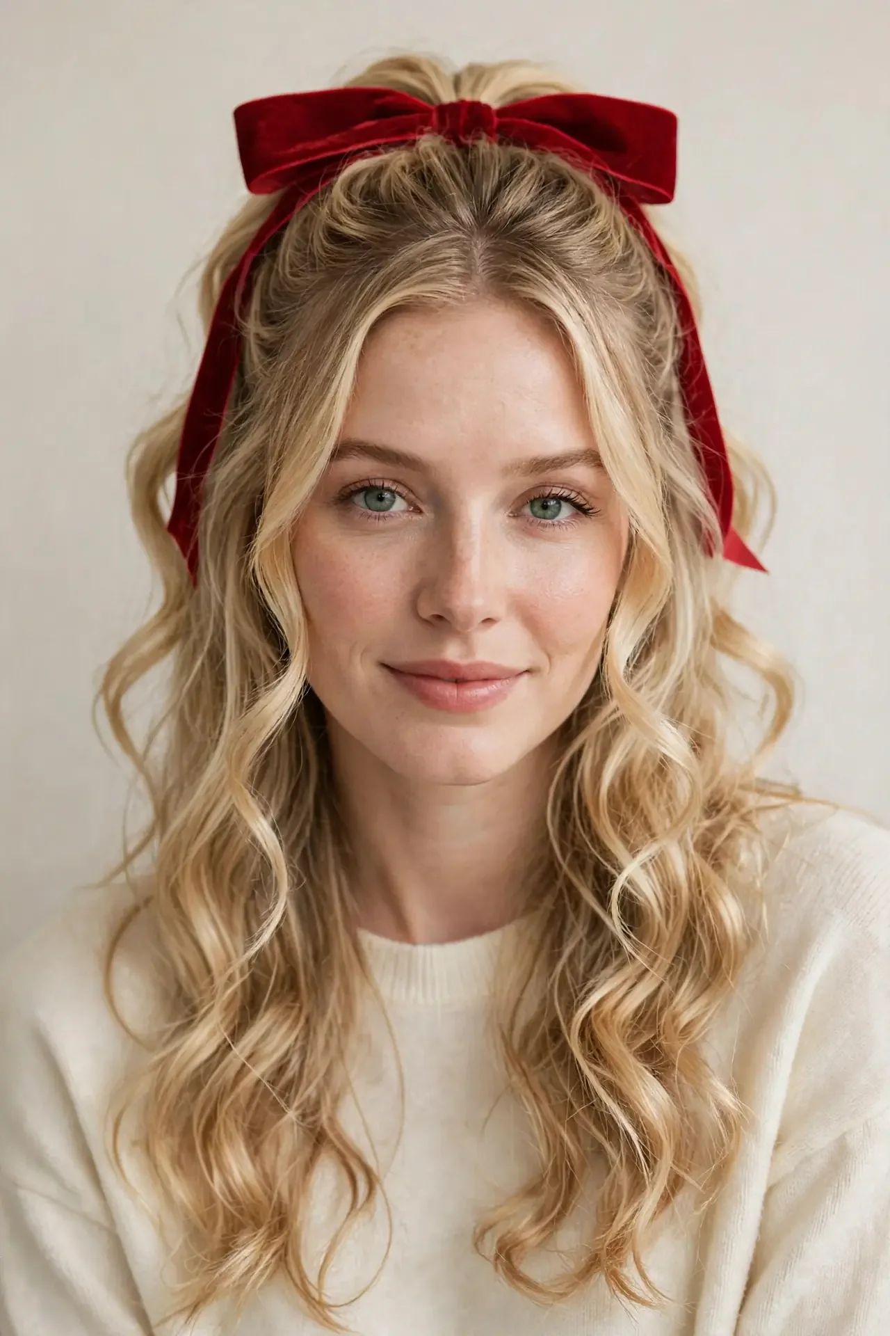 The Ribbon-Tied Half-Up Hairstyle