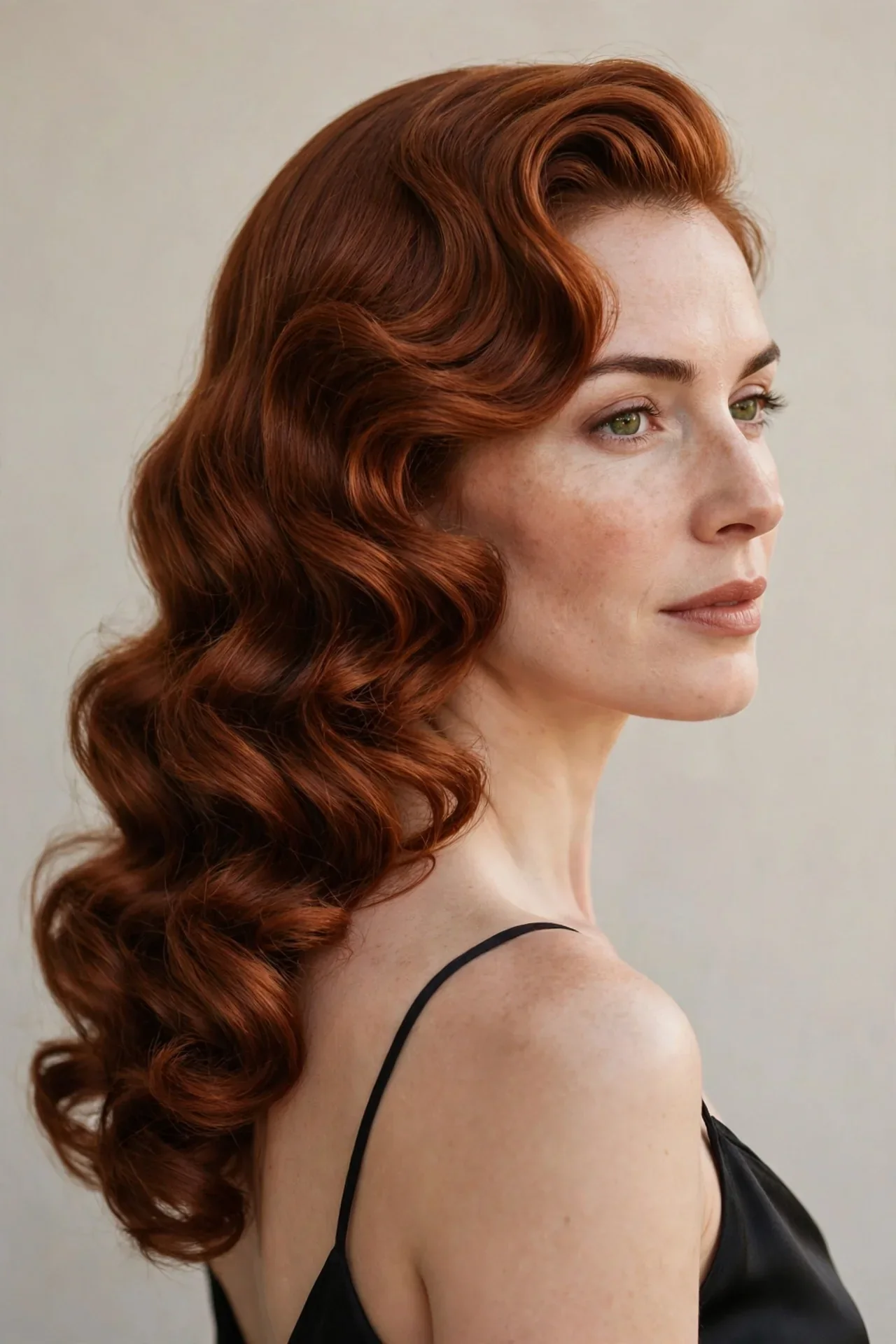 Old-Hollywood Glam Curls for Long Hair
