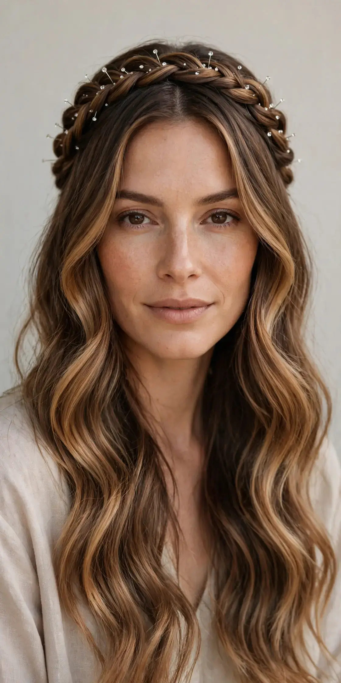 The Braided Crown With Flowing Lengths