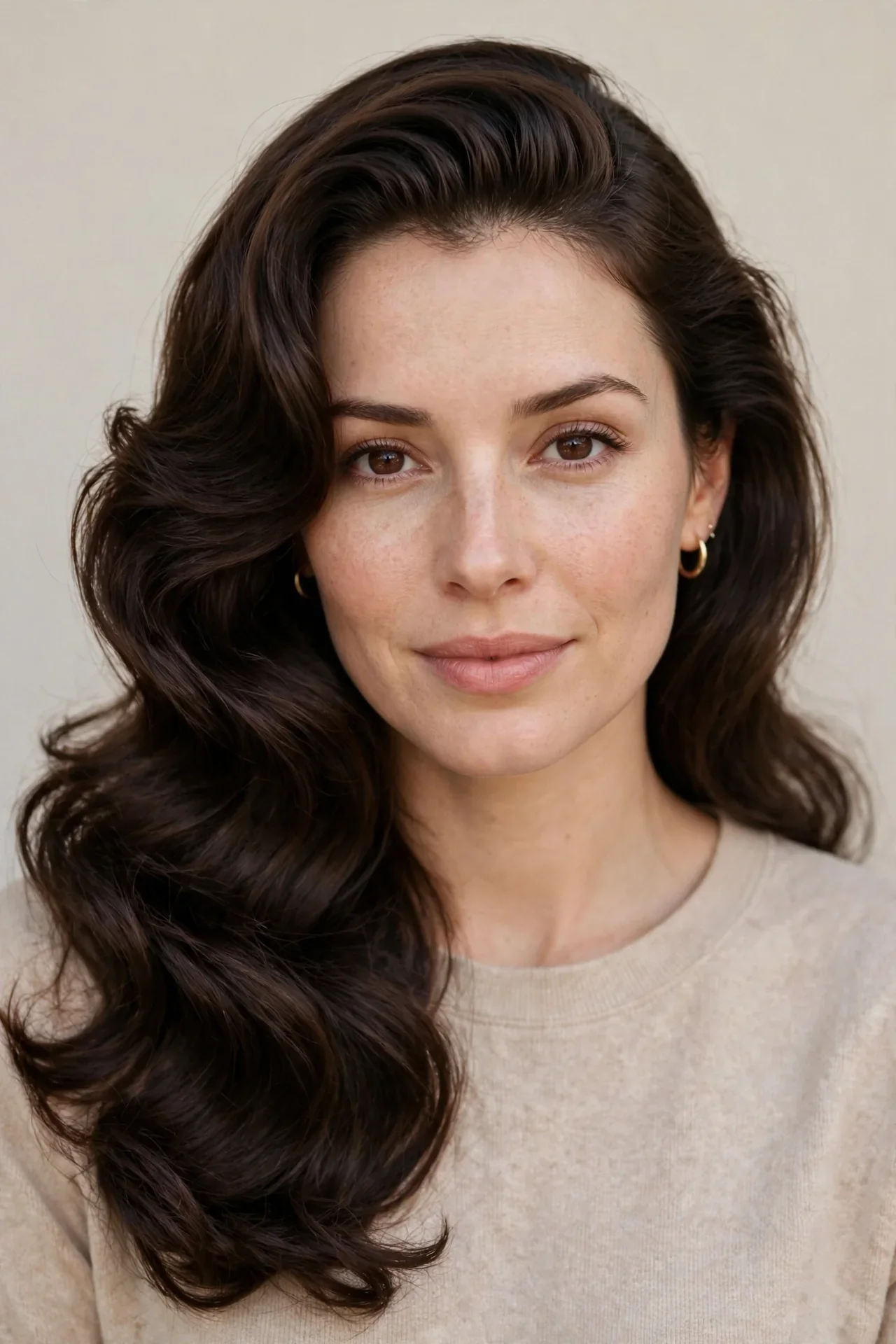 Side-Swept Glamour Waves With Volume