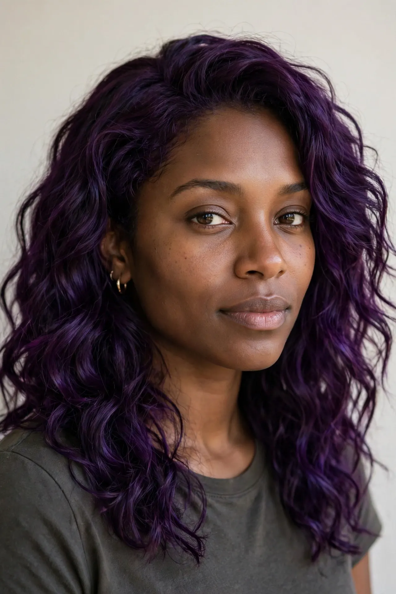 Deep Plum for Darker Skin Tones