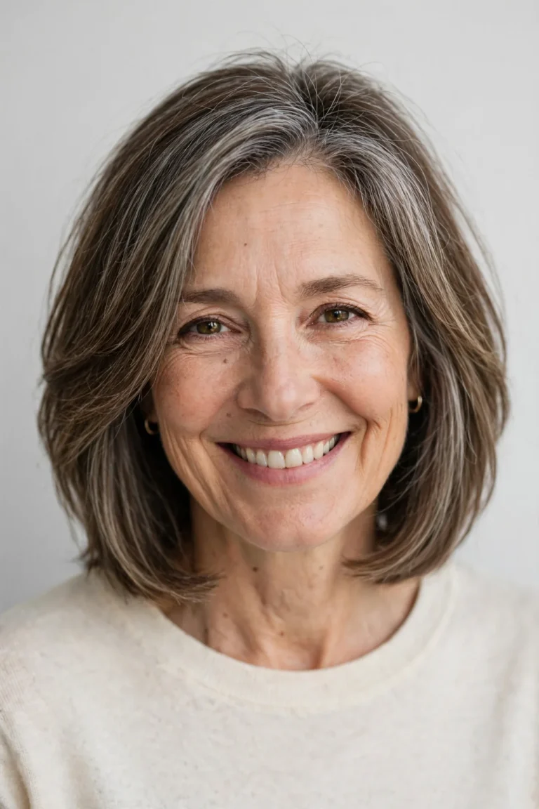 Soft Layered Bob That Thickens Thinning Hair Over 50